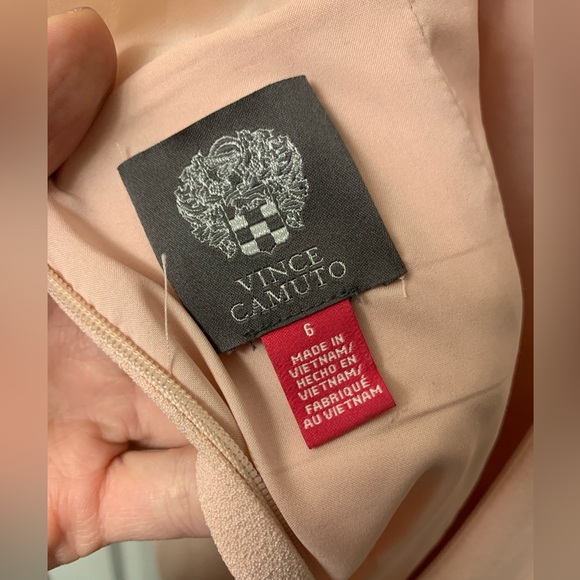 Vince Camuto Blush Pink Chiffon Dress - Picture 2 of 6